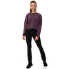 Damen Sport-Sweatshirt mit offenem Rücken