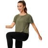 Damen Sport T-Shirt unifarben