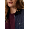 Damen Jeansjacke mit Cord-Kragen