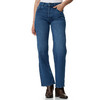 Damen Straight-Jeans mit weitem Bein