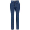 Damen Mom-Jeans mit Used-Waschung blau
