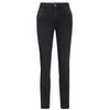 Damen Straight-Jeans mit Used-Waschung dunkelgrau
