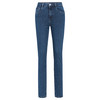 Damen Straight-Jeans mit Used-Waschung