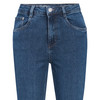 Damen Straight-Jeans mit Used-Waschung