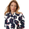 Damen Bluse mit Allover-Muster