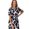 Damen Kleid mit Allover-Muster
