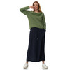Damen Sweatshirt mit Wasserfallkragen