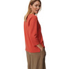 Damen Sweatshirt mit V-Ausschnitt
