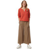 Damen Sweatshirt mit V-Ausschnitt