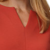 Damen Sweatshirt mit V-Ausschnitt