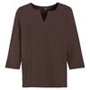 Damen Sweatshirt mit V-Ausschnitt