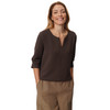 Damen Sweatshirt mit V-Ausschnitt