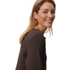 Damen Sweatshirt mit V-Ausschnitt