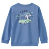 Jungen Sweatshirt mit Rücken-Print blau