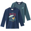 2 Jungen Langarmshirts mit Print