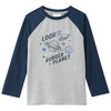2 Jungen Langarmshirts mit Raglanärmeln