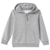 Jungen Sweatjacke im Basic-Look hellgrau