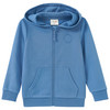 Jungen Sweatjacke im Basic-Look blau