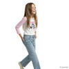 Mädchen Wide-Leg-Jeans mit verstellbarem Bund