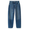 Mädchen Mom-Fit-Jeans mit verstellbarem Bund