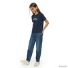 Mädchen Mom-Fit-Jeans mit verstellbarem Bund