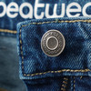 Mädchen Mom-Fit-Jeans mit verstellbarem Bund