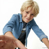 Jungen Jeanshemd in Used-Waschung