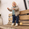 Baby Jacke mit strukturiertem Material