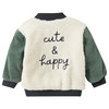 Baby Teddyjacke im College-Style