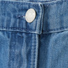 Mädchen Wide-Leg-Jeans mit Uesed-Waschung
