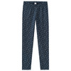 Mädchen-Leggings mit Blumen-Motiven allover