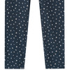 Mädchen-Leggings mit Blumen-Motiven allover