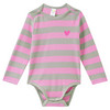 5 Baby Bodys mit Rippstruktur