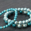 3 Damen Armbänder in Perlen-Form