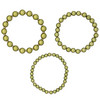 3 Damen Armbänder in Perlen-Form