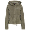Damen Cordjacke mit Kapuze