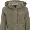 Damen Cordjacke mit Kapuze