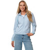 Damen Strickfleece-Jacke mit Kapuze