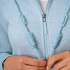 Damen Strickfleece-Jacke mit Kapuze