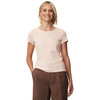 Dames-T-shirt van fijnrib