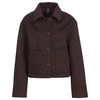 Damen Jacke mit Woll-Anteil dunkelbraun