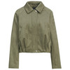 Damen Jacke in Veloursleder-Optik dunkelgrün