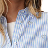Damesblouse met streepjesmotief