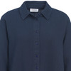 Damesblouse van mousseline in effen kleur
