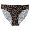Naadloze slip voor dames met luipaardprint