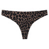 Naadloze string voor dames met luipaardprint