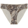 Naadloze damesslip met zebraprint