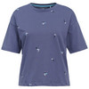 Dames-T-shirt met borduursel all-over