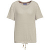 Dames T-shirt met knoopdetail