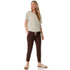 Dames T-shirt met knoopdetail